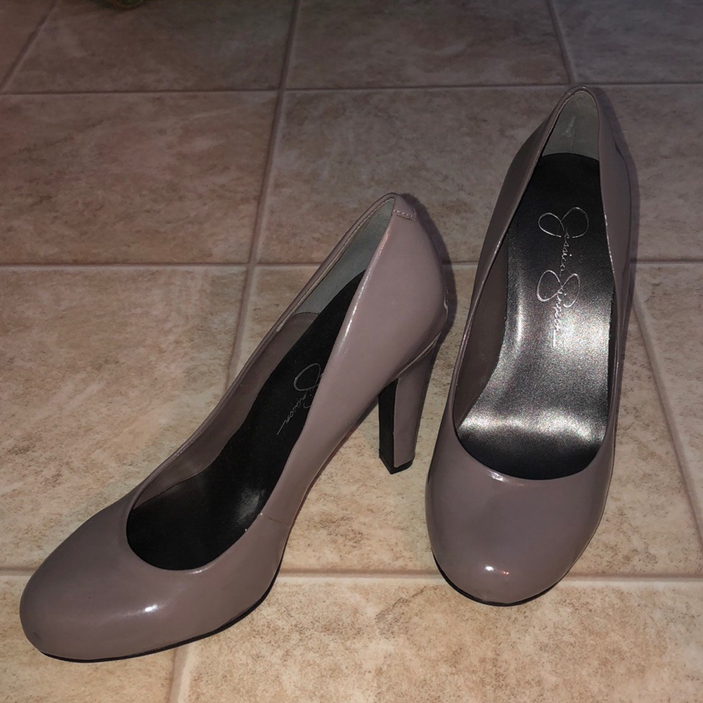 Jessica Simpson Patent Leather Heels 6.5 / Mauve